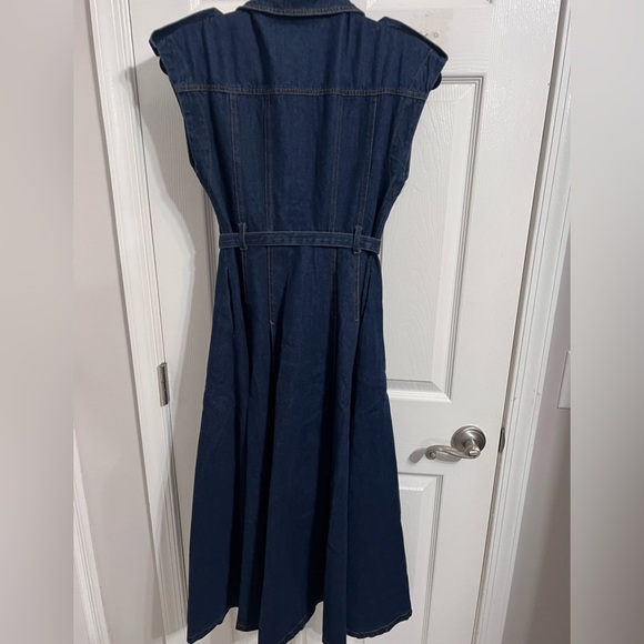 NWT | Klesis Denim Midi Dress, Size S - Picture 7 of 9